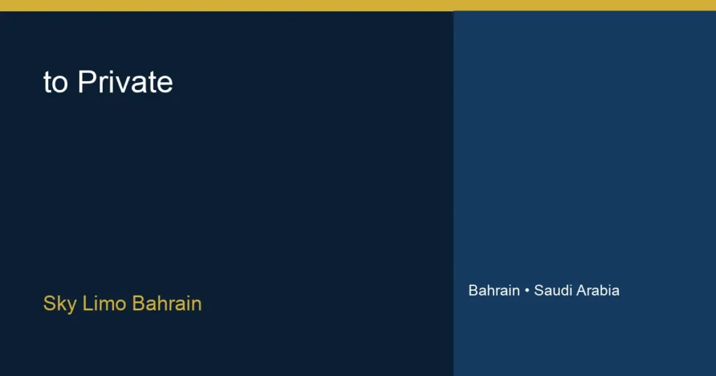 أفضل خدمة توصيل إلى قطر بسيارة خاصة وسائق - سكاي ليمو البحرين